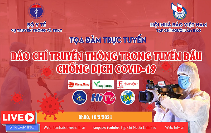 Tọa đàm trực tuyến: Báo chí truyền thông trong tuyến đầu chống dịch Covid-19