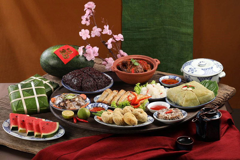 Mâm cỗ ngày tết